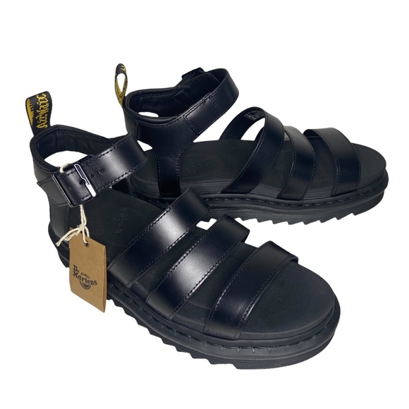 Dr. Martens Shoes - Blaire Brando Leather Strap Sandals